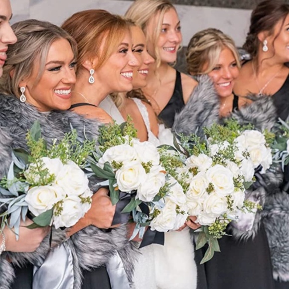 Will You be My Bridesmaid Jewelry Set for Wedding of 4 6 8, Silver Gold Rose Gol - Picture 4 of 7